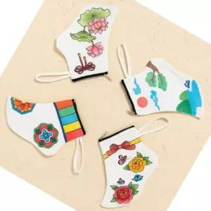 전통 버선 양말 만들기 파우치 패브릭 키트 공예 소품