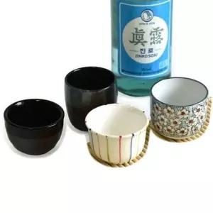 도자기 도자기술잔 블랙HS소주잔 1P(Y-746-36-2) (WFK9OHT)