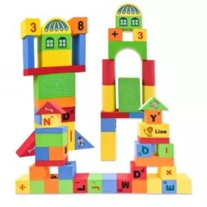 EVA 107피스 카툰 소프트 블럭 (U2896) u2896 폼 블록 어린이집 유치원 교구 교재 장난감 놀이