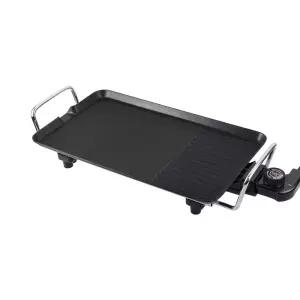 전기그릴 불판 소형 넌스팅 코팅 5단계 온도조절 기울기 조절 캠핑 홈파티 홈그릴 바비큐 삼겹살 스테이크