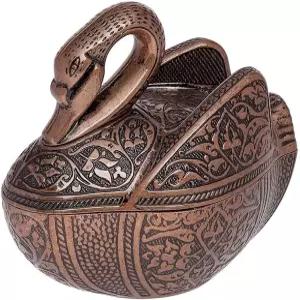 라모다홈 앤티크 구리 작은 백조 설탕 그릇 가정 주방 결혼 파티 딜라이트 초콜릿 서빙 큐브 파우더 슈가