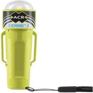 클립 및 벨크로 스트랩 USCG 솔라가 승인된 ACR C-Strobe LED 구명조끼 비상 신호. 신호를 위해 AA