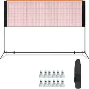 배드민턴 네트 그물망 스탠드 휴대용 실내 야외 배구 폴 콤비 포스트 백팩 포함 코트 비치 드라이브 스포츠