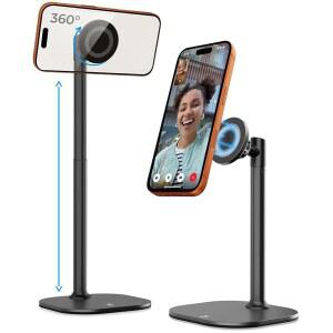 [미국배송] 쿠퍼 매그스탠드 비디오 녹화용 조절 가능한 자석 아이폰호환 스탠드 MAGSAFE와 호환 17 PRO MAX용 16/15/14/13/12 소형 매그 세이프 삼각대(블랙)