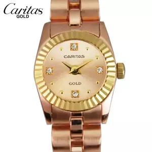카리타스 고품격 18K 골드 여성 선물 명품 예물 고급 원형 팔찌 손목  금 시계 / C12000RRF
