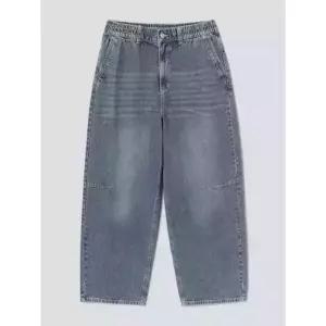 에잇세컨즈 8seconds 포켓 디테일 와이드핏 밴딩 팬츠 블루