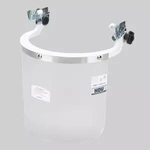 산업용 얼굴보호대 렌즈 면 부착형 페이스가드 알루미늄 공업용마스크 보호대