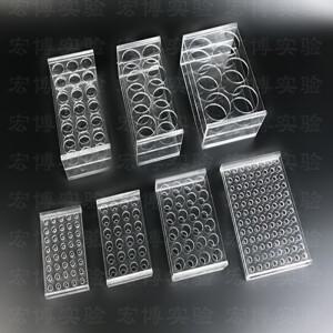 플렉시 유리 원심분리기 튜브 랙 10 24 60 홀