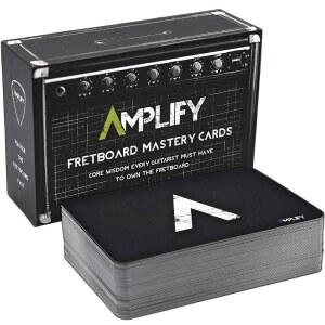 프렛보드 암기 기타 플래시 카드 - 프렛보드를 외울 수 있는 80가지 음악 플래시 카드 - 기타 연주자를 위한 선물 - 프렛보드 스티커, 기타 코드 차트 또는 기타 저울 책의 대안