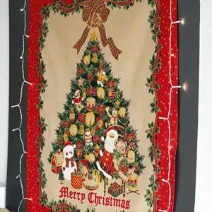 K68 성탄 트리 모양 가리개 벽면 장식천 가림막 트리