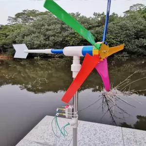 소형 풍력 발전기 수제 방수 풍향기 풍차 야외 정원 바람개비 장식 데코