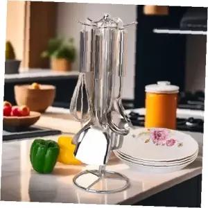 주방 조리도구 걸이 홀더 국자 가위 조리기구 보관 선반걸이 수납함