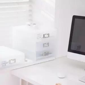 아이박스 3단 멀티박스 시스맥스 책상 다용도 정리함 소품 수납함 수납정리 (WFKAK00)