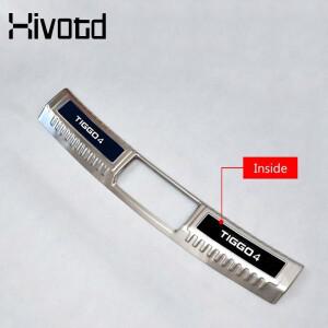 Hivotd Rear Bumper Sill Plate Cover Car Modification Exterior 액세서리s Protection Guard Parts For C