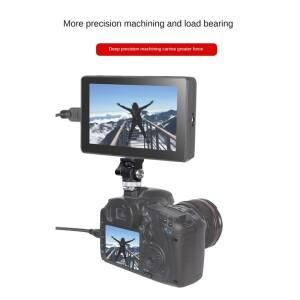 A90P 360도 회전 핫슈 마운트 어댑터 1/4인치 나사 스탠드 미니 삼각대 볼 헤드 (카메라 비디오 장)