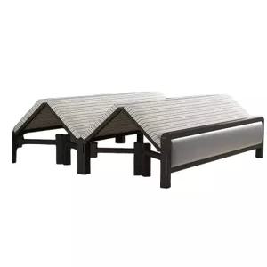 조립식 침대 프레임 받침대 틀 간이 기숙사 킹 철제