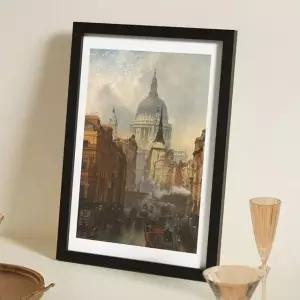 액자 A4 사이즈 상장 우드 액자(블랙) (WFK9ZTE)