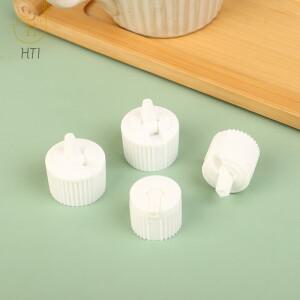 골지 측면 플라스틱 주둥이 탑 캡 분배 터렛 화장품 포장 병 액세서리 20-410 10pc