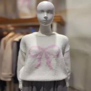 [플라스틱아일랜드] 플라스틱아일랜드 리본배색패턴니트 PQ4KL032