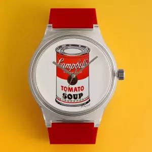 Pop Art 선물s Andy Warhol Keith Haring CAMPBELL Tomato SOUP 손목시계 [세금포함] [정품] 시계 명품시계