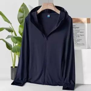 [라일리의류] Rly 후드집업 네이비 여름점퍼 바람막이점퍼 자외선차  44239371)