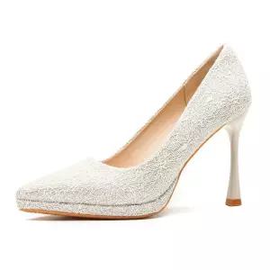 포뇨2 여자 하이힐 프렌치 샴페인색 웨딩화 가보시 신부 여주단 펌프스 발에 무리가 가지 않음 OPH5