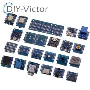 WEMOS DIY 와이파이 DHT11 보드 WS2812 릴레이 DHT22 미니 DS18B20 키트용 RGB 8266 V3 모터 프로 BMP180 NODEU 개발 D1 AM2302