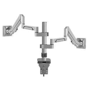 2단 모니터암 듀얼 더블 브라켓 단모니터암 거치대 스탠드 보조 60CM