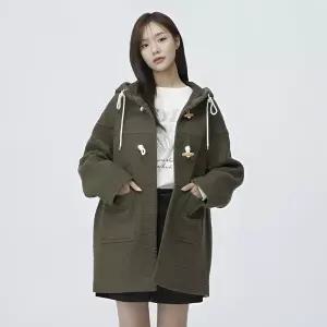 플라스틱아일랜드 후드 더플 미디 코트 (PR4WC081)