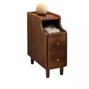 원목 틈새 협탁 침대옆 우드 서랍장 테이블 좁은 선반