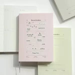 루카랩 2026 레코드 아카이브 B6 포켓 다이어리 주간 플래너 PVC커버형