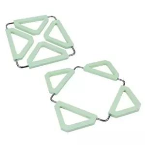 실리콘 냄비받침 접이식 확장형 그린