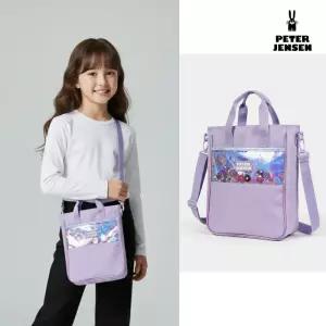 [백화점출고] 피터젠슨 신발 주머니 여아 바이올렛 유니콘 프리즘 신주머니 스팽글 탈부착 스트랩 손잡이