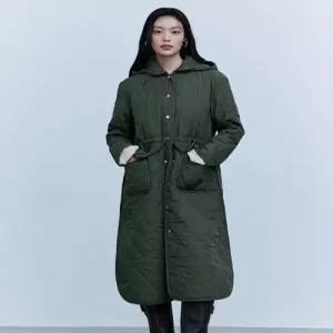 더엣지 theatg 퀼팅 롱 패딩 코트