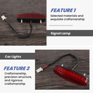 ATV 12V 3선 브레이크 정지등 번호판 미등 레드 오프로드 바이크 오토바이 신호등 액세서리 자동차 라이트