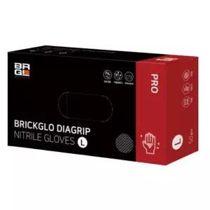 브릭글로 다이아그립 프로 두꺼운 니트릴 장갑 50매 L