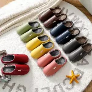 여성 학생 털 미끄럼방지 실내화 커플 당일출고 사무실 EVA 슬리퍼 남성 거실화 가죽 겨울 LND PU소재