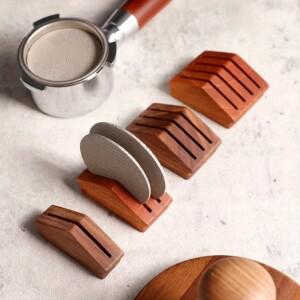 1PC 커피 필터 스크린 홀더 메쉬 에스프레소 머신 용 바리스타 만 호환들기 퍽 호두 재사용 가능