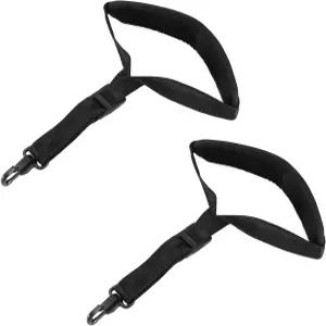 고무로 덮인 금속 후크가 있는 알토 테너 바리톤 소프라노를 위한 QWORK 2 팩 조절 가능한 부드러운 가죽