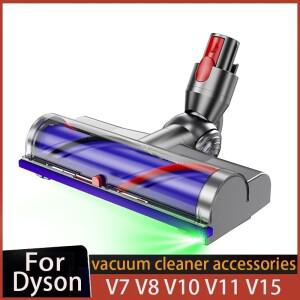 [호환품]다이슨 호환용 전기 직접 브러시 헤드 목재 바닥 부착 강모 롤러 진공 청소기 부품 V7 V8 V10 V15