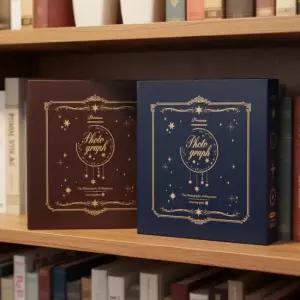 바인더 접착 포토 앨범 사진책 30매 하드케이스 2컬러