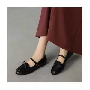 여성용 스트랩힐 펌프스 소프트 단화 라운드 메리제인 슈즈 작은 구두 CH5