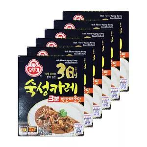 오뚜기 3일 숙성카레 3분 약간매운맛맛 200g 6개 카레