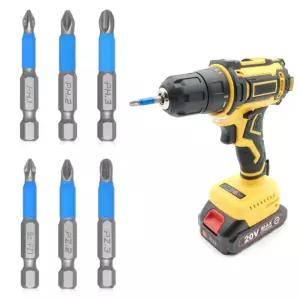 논슬립 PH1 PH2 PH3 PZ1 PZ2 PZ3 6개 임팩 비트 세트 비트 임펙 드라이버 기리 토션