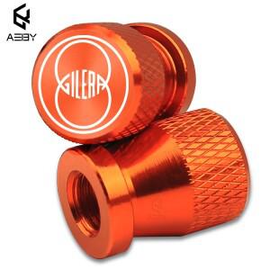 2PCS 바이크 오토바이 알루미늄 합금 타이어 휠 장식 부품 밸브 스템 캡 커버 Gilera GP800 Fuoco Nexus 50