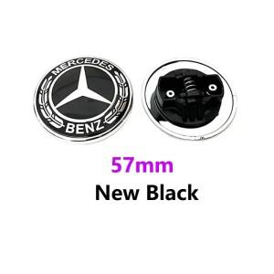 1개 57mm 자동차 알루미늄 후드 엠블럼 프론트 전면 배지 AMG A B C E G 메르세데스 벤츠 W212 튜닝 악세사