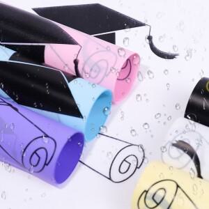 5PCS 57x57cm 꽃 포장지 졸업 시즌 의사의 모자 패턴 꽃다발 공예 종이 파티 장식 용품