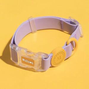 투명한 버클 캔디 색상 작은 중형 개 목걸이 강아지 패션 고양이 애완 동물