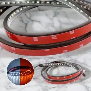 2WAY 튜브형 LED바 키트 120cm 12V용 자동차 오토바이 튜닝 플렉시블 엘이디바