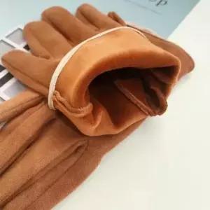 남녀 기모안감 인조가죽 가죽장갑 스마트폰 터치 장갑 (WFKBJPJ)